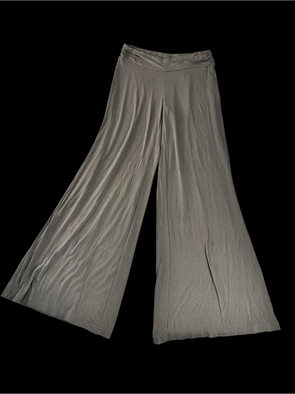 Boston Proper Wide-Leg Palazzo Pants clay gray color